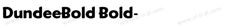 DundeeBold Bold字体转换